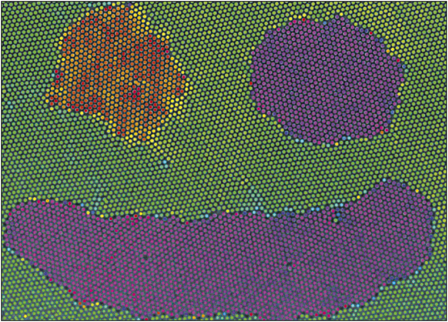 Optical blasting of polycrystals manipulates grain boundaries