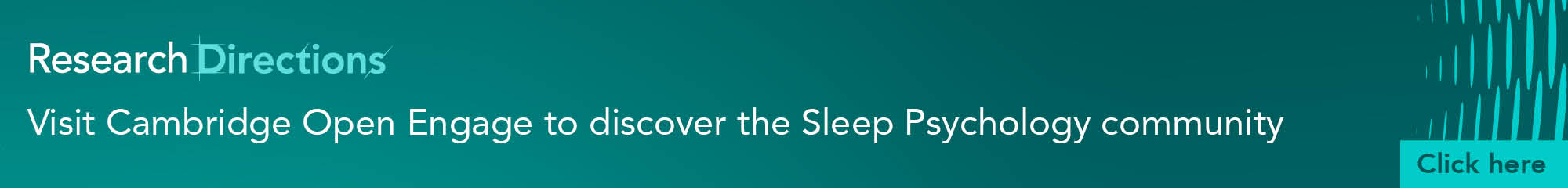 Link to RD: Sleep Psychology community