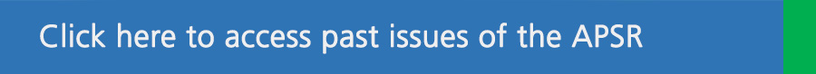 Past issues of the APSR banner
