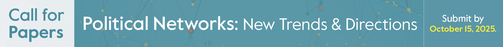 Political Networks New Trends and Directions Banner
