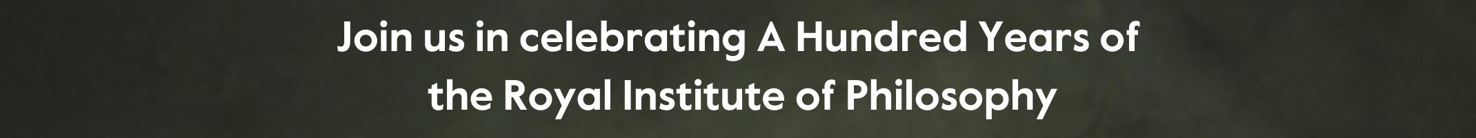 100 years Philosophy banner