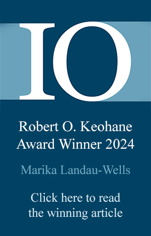 IO Keohane Award Winner 2024 banner