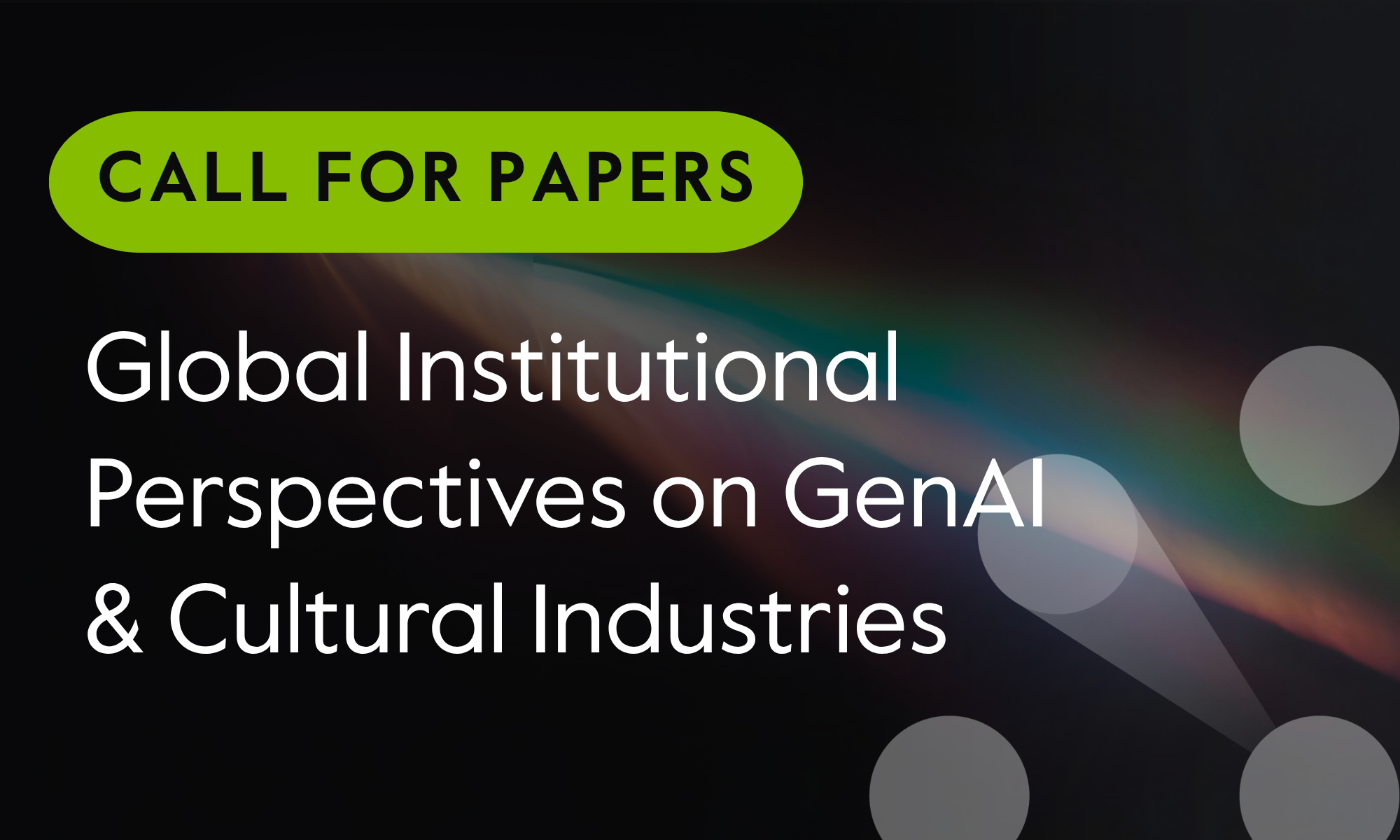 Global Institutional Perspectives on GenAI & Cultural Industries