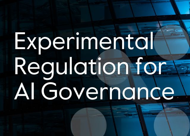  Experimental Regulation for AI Governance